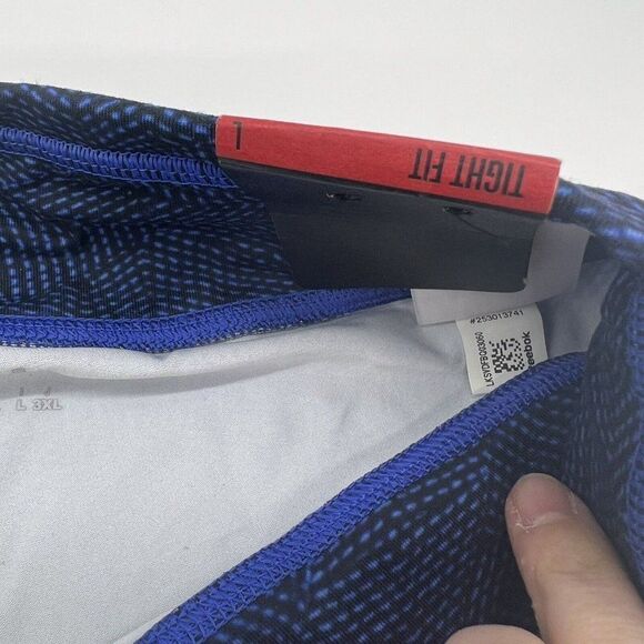 Reebok ombre blue capei tight fit leggings size large NWT - Picture 3 of 6